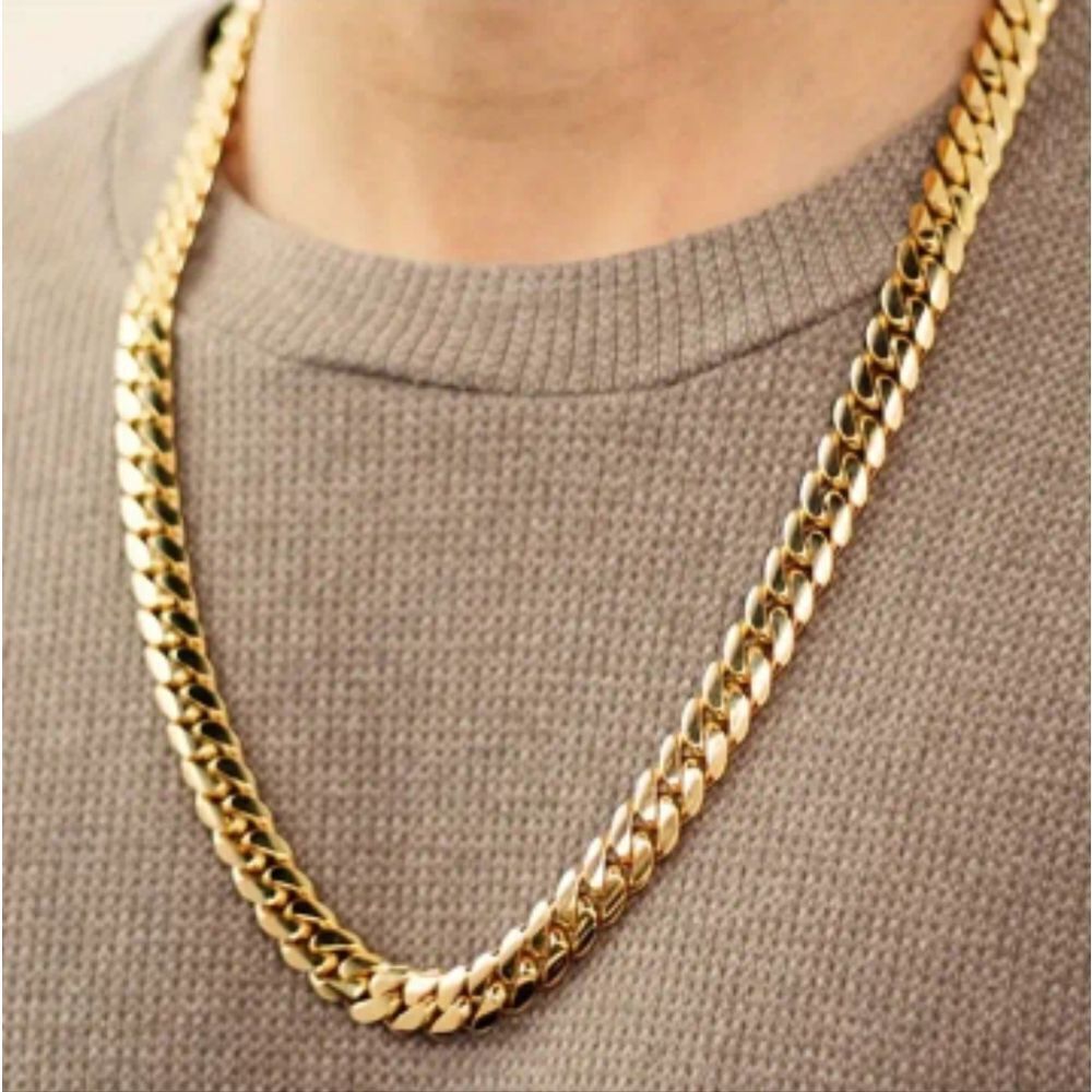 Golden stainless steel necklace 23.62 inches